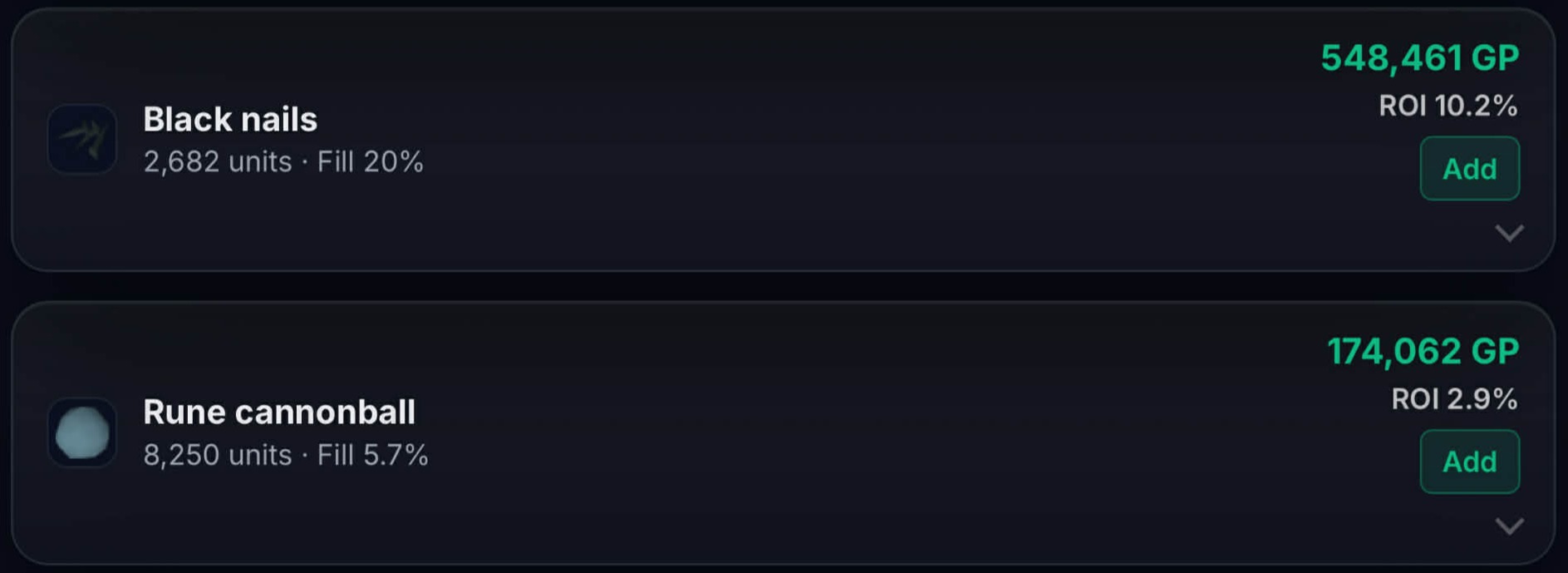 Flip Finder setup screen