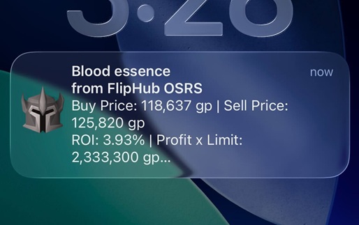 Mobile bookmark alert notification preview